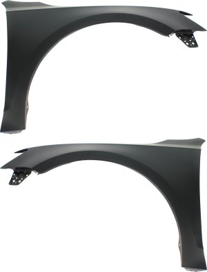 Front Fender Pair/Set for 2011-2018 Volkswagen Jetta Sedan, Primed (Ready to Paint), Right (Passenger) and Left (Driver) Sides, Replacement