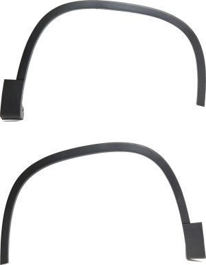 Pair/Set - Front Wheel Opening Molding for 2009-2011 Volkswagen Tiguan, Right (Passenger) and Left (Driver) Side, Textured, 1-Piece Replacement
