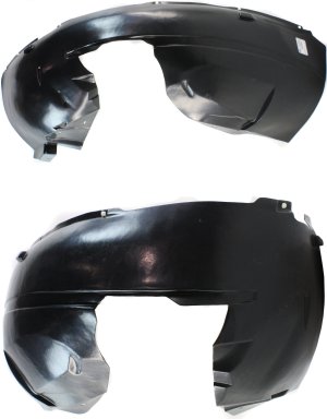 Front Fender Liner Pair/Set for 2009-2012 Routan, Right (Passenger) and Left (Driver) Side Replacement by Volkswagen