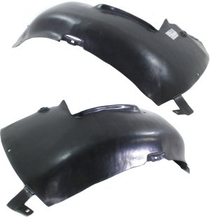 Front Fender Liner Right (Passenger) and Left (Driver) Rear Section for 2007 EOS, To VIN 7026000 Replacement Pair/Set