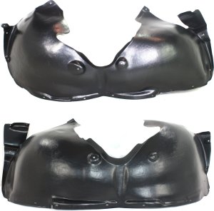 Front Fender Liner Pair/Set for 2008-2010 Volkswagen Touareg, Right (Passenger) and Left (Driver), Suitable for 3.6L/4.2L Engine - Replacement Pair/Set