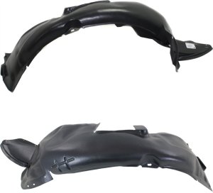 Front Fender Liner Pair/Set for 2012-2015 Volkswagen Jetta GLI Model Sedan, Right (Passenger) and Left (Driver), Replacement