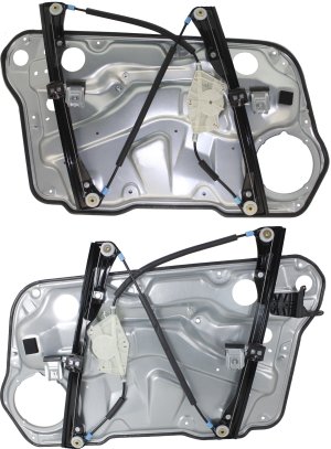 Front Window Regulator Manual Pair/Set for Volkswagen Golf 1999-2006 / Jetta 1999-2005, Right (Passenger) and Left (Driver) Replacement