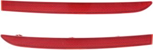 Rear Bumper Reflector Light Pair/Set for Volkswagen Tiguan 2009-2017, Right (Passenger) and Left (Driver) Replacement