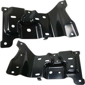 Front Bumper Bracket Pair/Set for 2018-2020 Ford F-150, Right (Passenger) and Left (Driver), Bumper Mounting Set, Excludes Raptor Model, Fits All Cab Types, Replacement