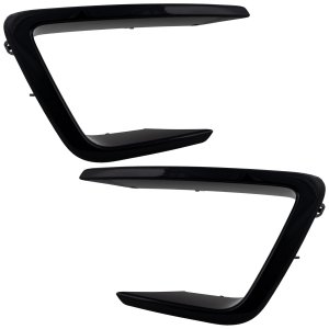 Grille Molding Pair/Set for Ford Expedition 2019-2021, Right (Passenger) and Left (Driver), Black Replacement