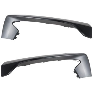 Pair/Set - Front Bumper Molding Pair/Set for 2016-2020 Mustang, Right (Passenger) and Left (Driver), Lower, Textured, Suitable for Shelby GT350 Model, Replacement