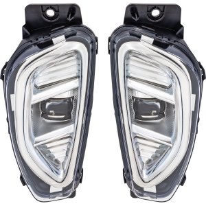Front Fog Light Assembly for Ford Escape 2020-2022, LED, Right (Passenger) and Left (Driver), Replacement Pair/Set