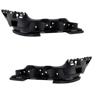 Headlight Bracket Pair/Set for Ford F-150 2015-2017, Right (Passenger) and Left (Driver) Side, with Wheel Opening Molding, Fits All Cab Types, Replacement