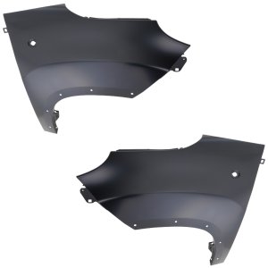 Front Fender Pair/Set for FIAT 500L (2014-2020), Right (Passenger) and Left (Driver), Suitable for Trekking/Urbana Trekking Models, with Side Marker Light and Fender Flare Holes, Replacement
