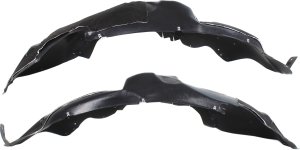 Front Fender Liner Pair/Set for 2015-2017 Ford Expedition/Navigator, Right (Passenger) & Left (Driver) Side w/ Aluminum Pad, Insulation Foam, Rubber Mat Replacement