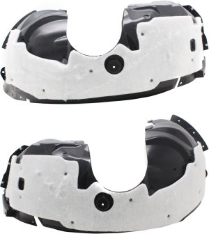 Front Fender Liner Pair/Set for Ford Fusion 2017-2020, Right (Passenger) and Left (Driver), with Insulation Foam, Excludes Sport Model - Replacement