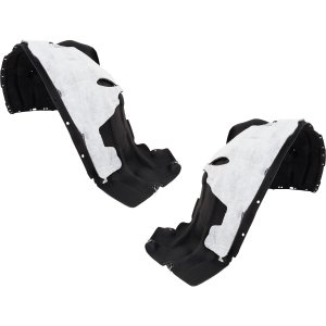 Front Fender Liner Pair/Set for Ford Mustang Mach-E 2021-2022, Right (Passenger) & Left (Driver), Heated Form, with Insulation Foam, Replacement