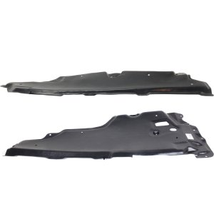 Engine Splash Shield Pair/Set for Ford Edge 2011-2014, Lincoln MKX 2011-2015, Front Under Cover, Right (Passenger) and Left (Driver), Replacement