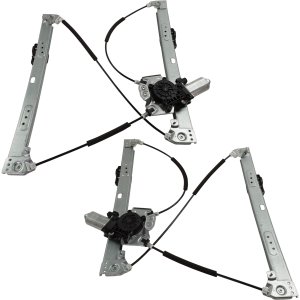 Front Window Regulator Pair/Set for Ford Escape 2013-2019, Right (Passenger) and Left (Driver), Power with Motor, Replacement