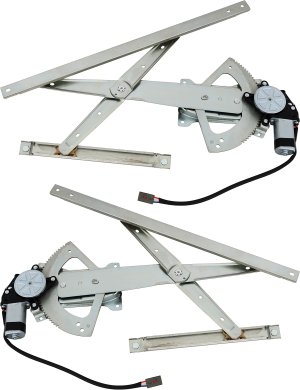 Pair/Set - Front Window Regulator with Motor for Ford Explorer 1991-2003, Explorer Sport Trac 2001-2005, Right (Passenger) and Left (Driver) Replacement Set