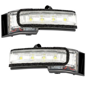Mirror Signal Light Pair/Set for Ford F-150 2015-2018, Right (Passenger) and Left (Driver) with Spot Light, Replacement