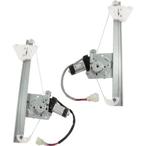 Rear Window Regulator for Ford C-MAX (2013-2018) / ESCAPE (2013-2019) Right (Passenger) and Left (Driver), with Power Motor, Durable Replacement Pair/Set