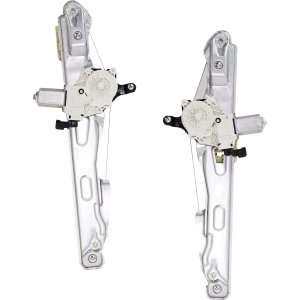 Pair/Set - Rear Window Regulator for Ford Transit Connect 2014-2022, Right (Passenger) and Left (Driver), Powered, with Motor, One Touch Open Feature, Wagon, Replacement Set