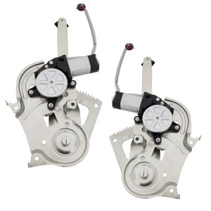 Rear Window Regulator Pair/Set for Ford Explorer 1995-2001, Explorer Sport Trac 2001-2005, Mercury Mountaineer 1997-2001, Right (Passenger) and Left (Driver), Power with Motor, Replacement
