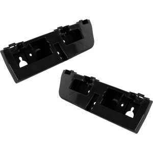 Upper Rear Bumper Bracket Assembly Pair/Set for 2015-2018 Ford Edge, Right (Passenger) and Left (Driver), Plastic Material, Replacement