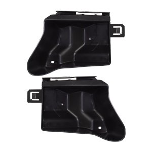 Rear Bumper Bracket, Right (Passenger) & Left (Driver), Side Cover Pair/Set for 2015-2018 Ford Focus Sedan - Replacement