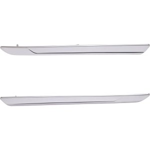 Rear Bumper Molding Pair/Set for Ford Explorer 2018-2019, Right (Passenger) and Left (Driver) Side, Chrome, Platinum Model - Replacement