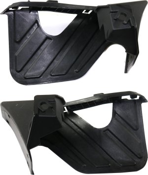Bumper Retainer Pair/Set for GMC Sierra 2500 HD/3500 HD 2007-2010, Front Right (Passenger) and Left (Driver), Rear Section, Excludes 2007 Classic, Replacement