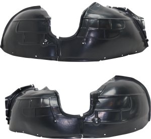 Front Fender Liner Pair/Set for GMC Terrain 2018-2023, Right (Passenger) and Left (Driver) Sides, Vacuum Form, Pair/Set of 2 Replacement