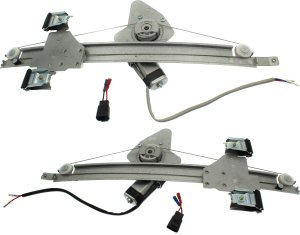 Rear Window Regulator for Chevrolet Equinox/GMC Terrain 2012-2017, Right (Passenger) & Left (Driver), Power w/Motor, Replacement Pair/Set