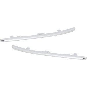 Front Bumper Molding Pair/Set for Honda Accord 2021-2022, Right (Passenger) and Left (Driver) Lower No.3, Chrome, Fits EX-L, LX, Touring, Hybrid Models, Replacement