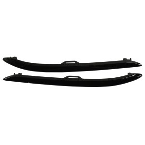 Front Bumper Molding Pair/Set for 2019-2022 Honda Pilot, Right (Passenger) and Left (Driver), Black Edition Model Replacement