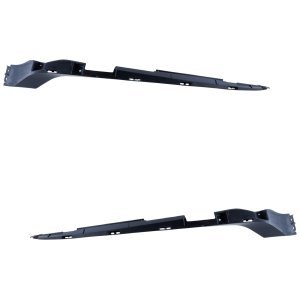 Grille Molding Pair/Set for Honda Civic 2022-2023, Right (Passenger) and Left (Driver) Side, Black Replacement