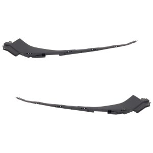Grille Molding Pair/Set for 2021-2022 Honda Accord, Right (Passenger) and Left (Driver) Side Extension Base Molding, Garnish, Black Replacement