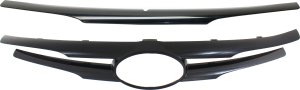 Upper and Lower Grille Molding Set for Hyundai Sonata 2011-2014, Type 2, Excludes Hybrid Model Replacement