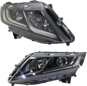 Headlight Assembly Pair/Set for Honda Odyssey 2018-2023, Right (Passenger) and Left (Driver), Halogen, with Daytime Running Light, Replacement