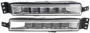 Front Fog Light Assembly for 2014-2017 Honda Accord, LED, Right (Passenger) and Left (Driver), Replacement Pair/Set