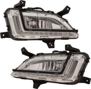 Front Fog Light Assembly for Hyundai Tucson 2019-2021, Right (Passenger) and Left (Driver), Halogen, Replacement Pair/Set