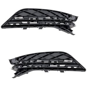 Front Fog Light Cover for 2014-2017 Honda Odyssey, Right (Passenger) and Left (Driver), Textured Black, Without Fog Lights, Replacement Pair/Set