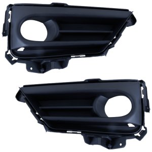 Front Fog Light Molding Pair/Set for Honda CR-V 2020-2022, Right (Passenger) and Left (Driver), Black Replacement