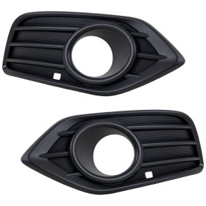 Front Fog Light Molding Pair/Set for Honda HR-V 2019-2022, Textured Black, Right (Passenger) and Left (Driver), Replacement