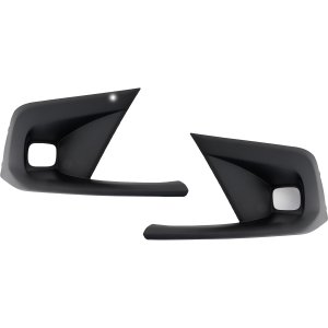 Fog Light Molding Pair/Set for 2022-2023 Honda Civic, Textured, Right (Passenger) and Left (Driver), Compatible with EX Sedan, Canada/Japan Built Vehicle, EX-L Hatchback, LX/Sport Model, Replacement