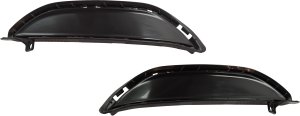Front Fog Light Molding Pair/Set for 2019-2021 Tucson, Right (Passenger) and Left (Driver), Black Replacement