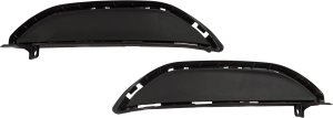 Front Fog Light Cover Pair/Set for Hyundai Tucson 2019-2021, Right (Passenger) and Left (Driver), Lower Position, Textured Black, Replacement