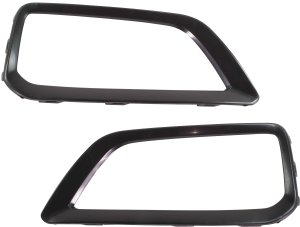 Pair/Set - Headlight Bezel for Hyundai Kona 2018-2021, Right (Passenger) and Left (Driver) Side, Replacement Set