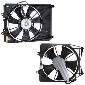 Cooling Fan Assembly Pair/Set for Honda Accord 2018-2022 / Acura TLX 2022, Right (Passenger) and Left (Driver) Sides, Replacement