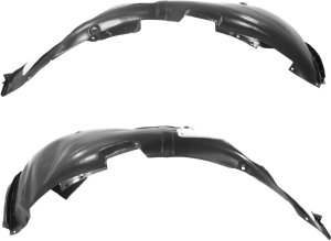 Pair/Set - Front Fender Liner Pair/Set for Honda Element 2009-2011, Right (Passenger) and Left (Driver), Plastic, Vacuum Form, Replacement