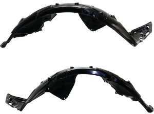 Front Fender Liner Pair/Set for 2016-2018 Honda Civic, Right (Passenger) and Left (Driver), Suitable for Touring Model Coupe/North America Built Sedan - Replacement
