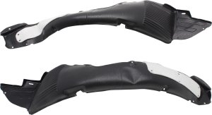 Front Fender Liner Pair/Set for 2013-2015 Hyundai Elantra GT, Right (Passenger) and Left (Driver), Vacuum Form Replacement
