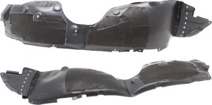 Front Fender Liner Pair/Set for Hyundai Santa Fe 2017-2018/Santa Fe XL 2017-2019, Right (Passenger) and Left (Driver) Replacement
